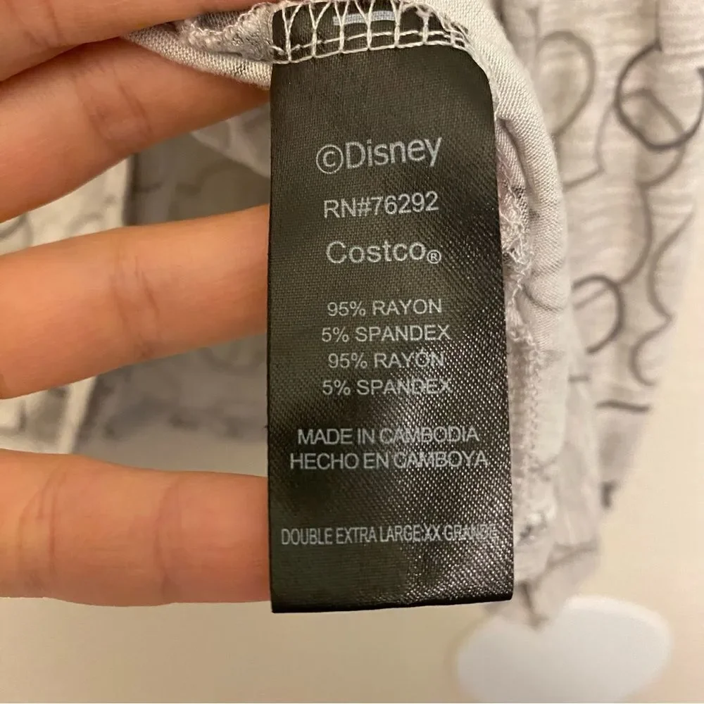 Disney Woman’s Short Sleeve Pajama Sleepwear stretch t-shirt top plus size XXL - Picture 7 of 8